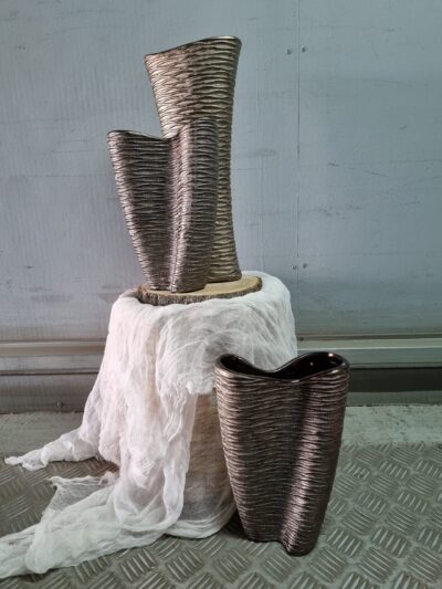 Floreros y Candelabros Dorados - Set de 5 piezas