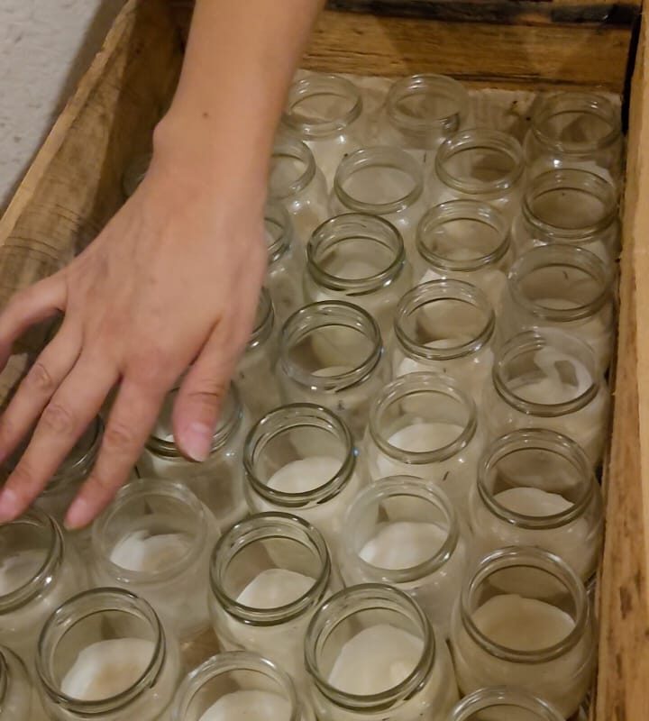 Regalo Frasco Pequeño con velas