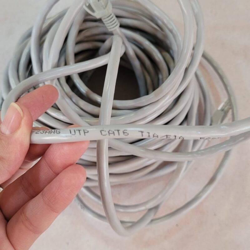 Cable Red Cat 6 10 Metros Gris