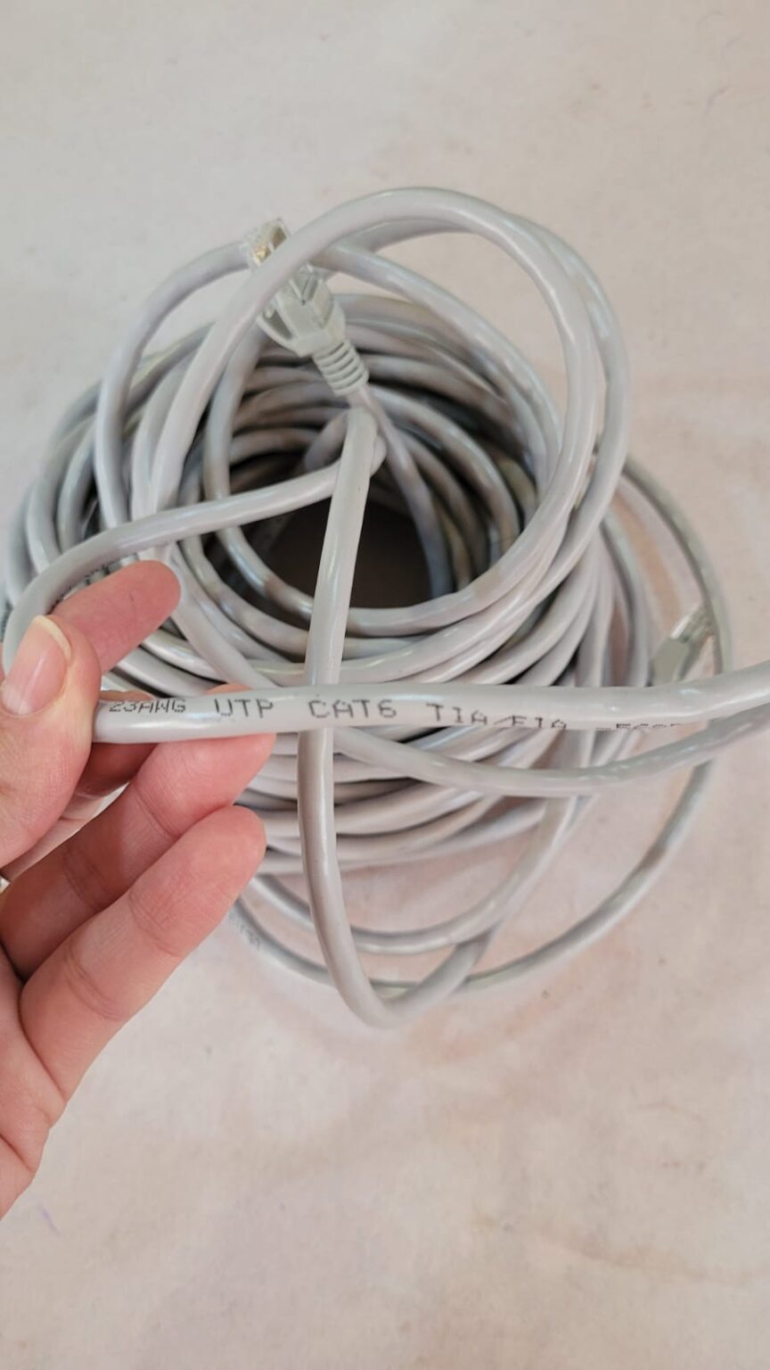Cable Red Cat 6 10 Metros Gris